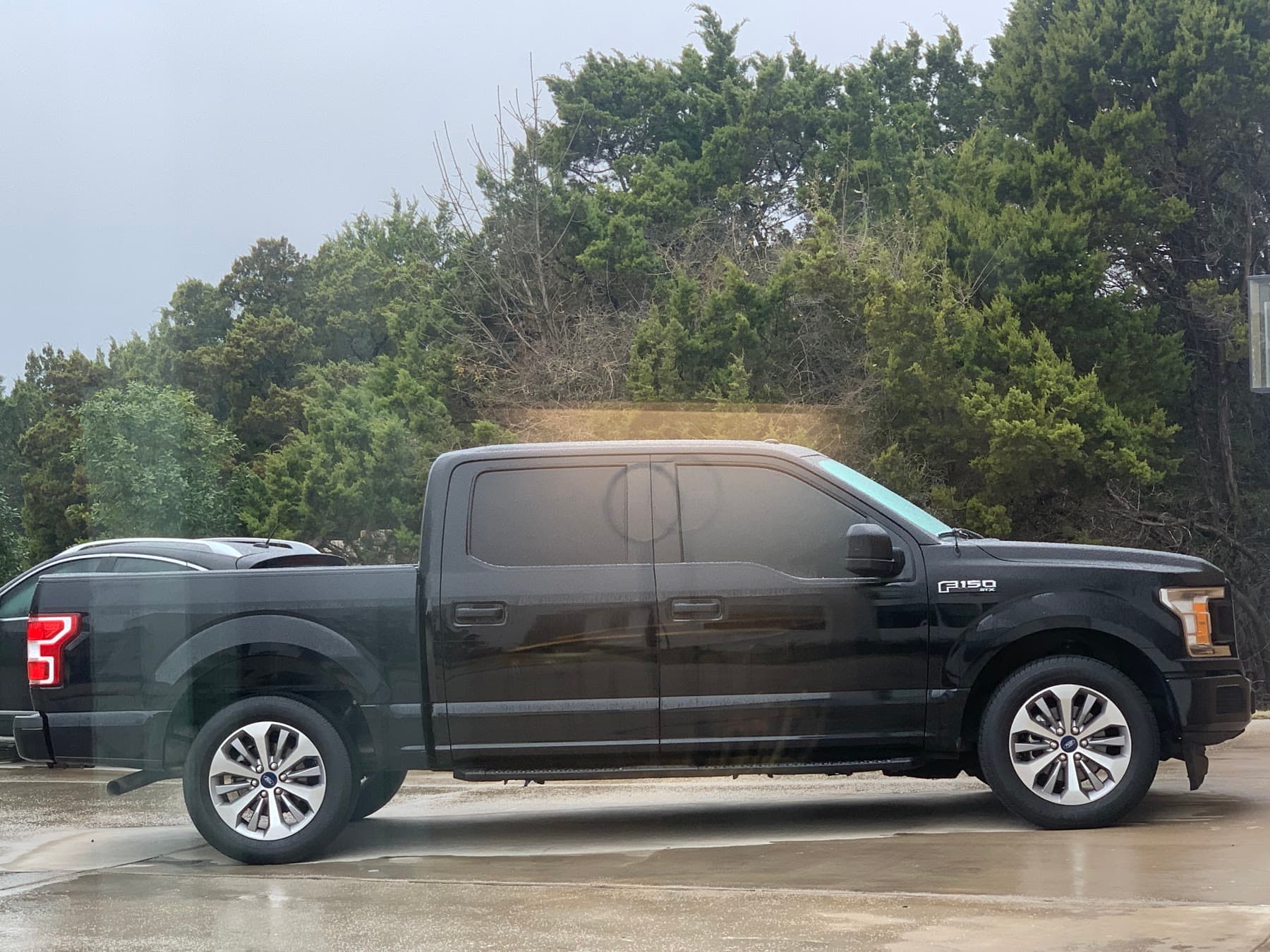 Black Ford F-150 in progress before completion